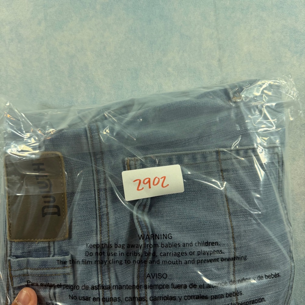 Duluth Ballroom Double Flex Jeans Mens 38x30 Light Wash Excellent Relaxed Fit - Picture 11 of 11